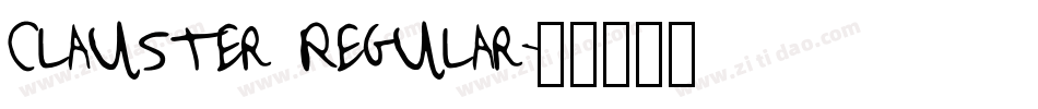 Clauster Regular字体转换